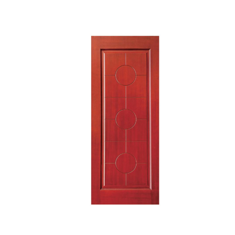 NSW-LD-18 Cross Circle Natural Told Wood Door